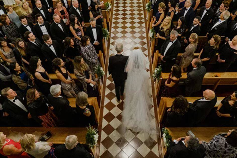 Walking down the aisle