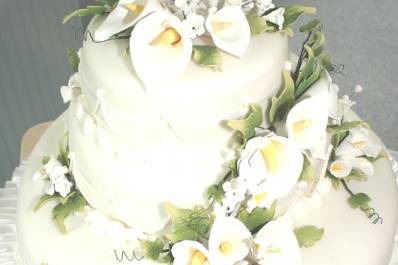 Calla Lilly Wedding cake