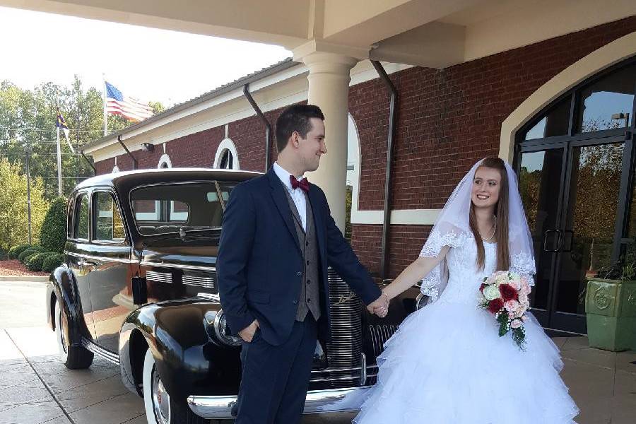 The bride and groom