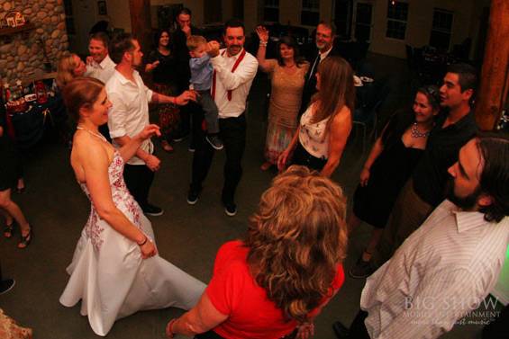 Newlyweds on the dance floor