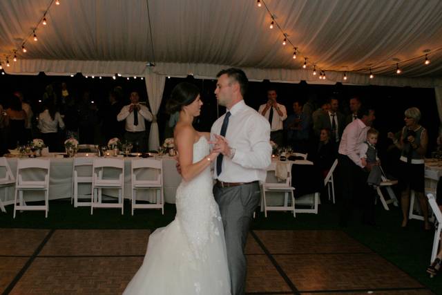First dance as newlyweds