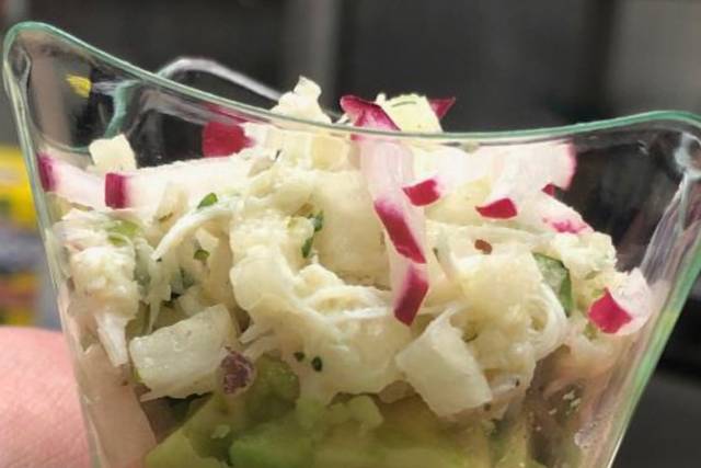 Crab Ceviche, Guacamole