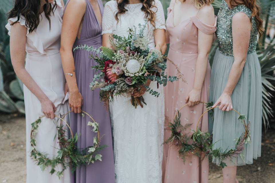 Bouquet & Bridesmaid Hoops