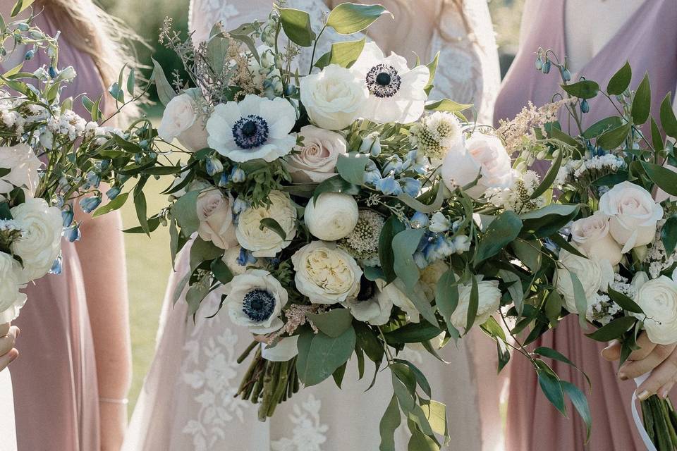 Bride and Bridesmaid Bouquets