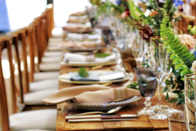 Enhance tables with greenery