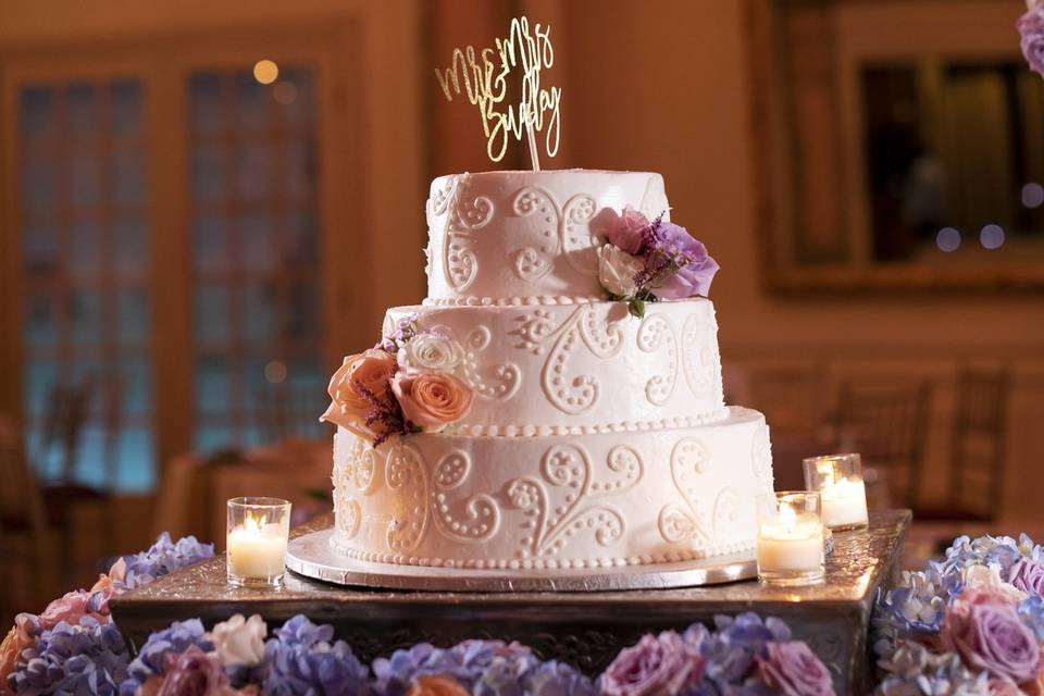 S+L Wedding Cake