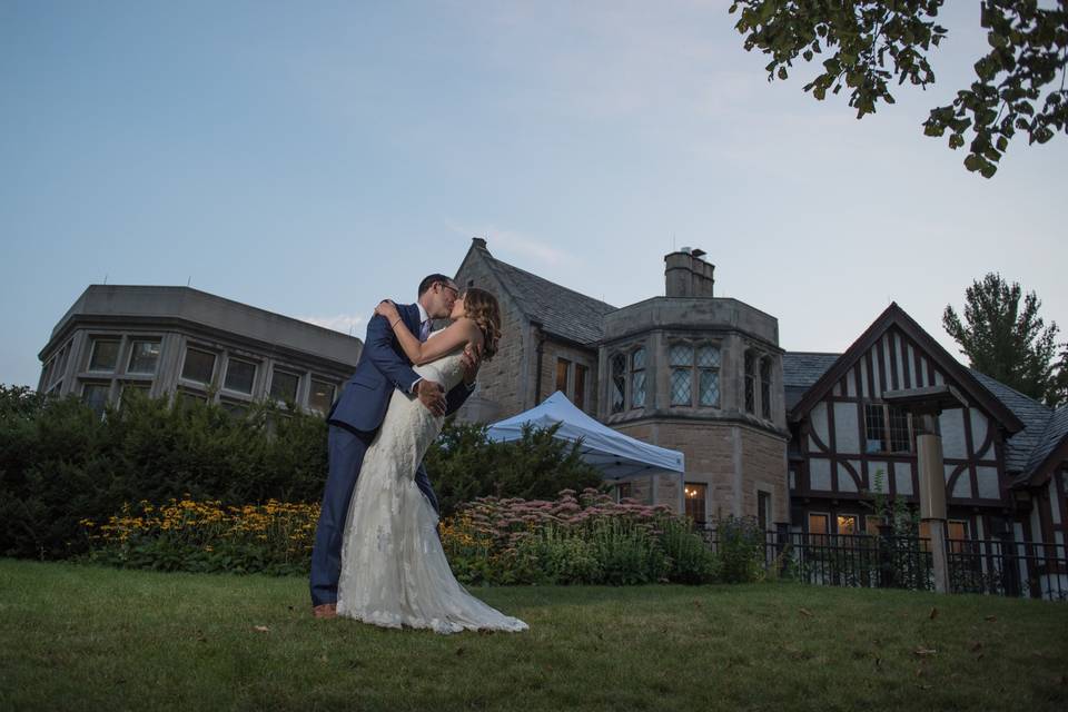 The groom and bride