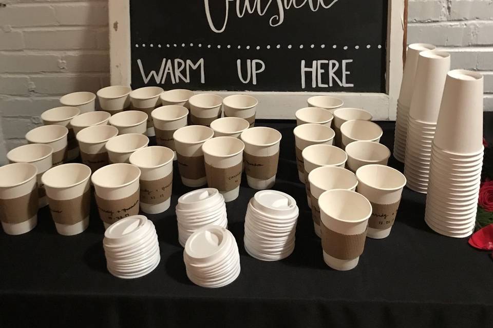 Coffee and Hot Chocolate bar!