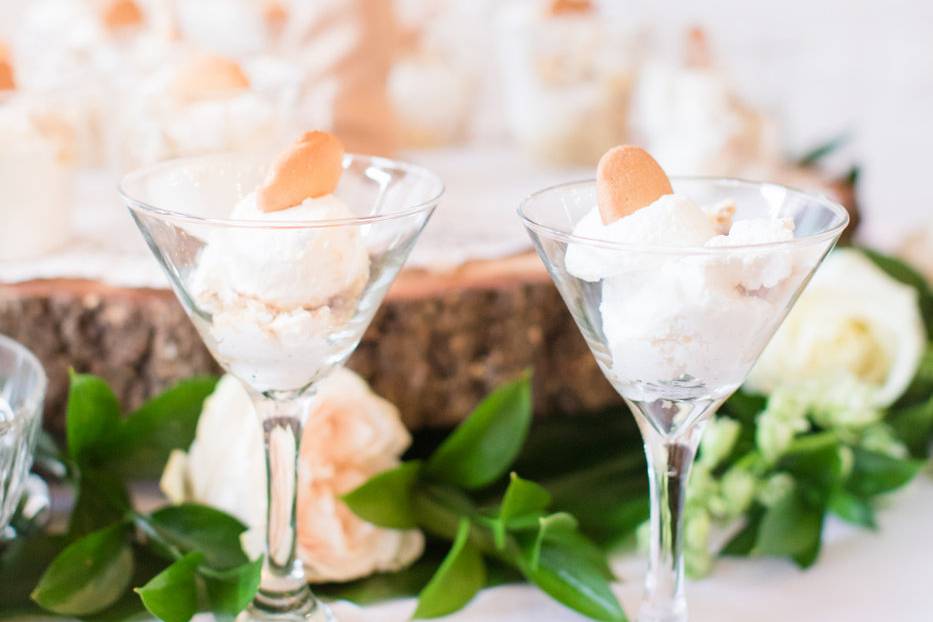 Banana Pudding Martini Glass