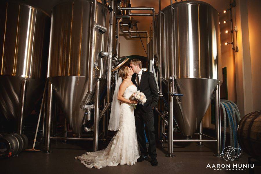 Couple photo in brewery