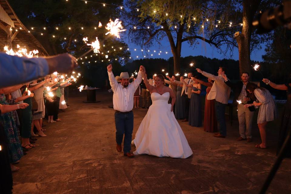 Wedding Sparkler Exit