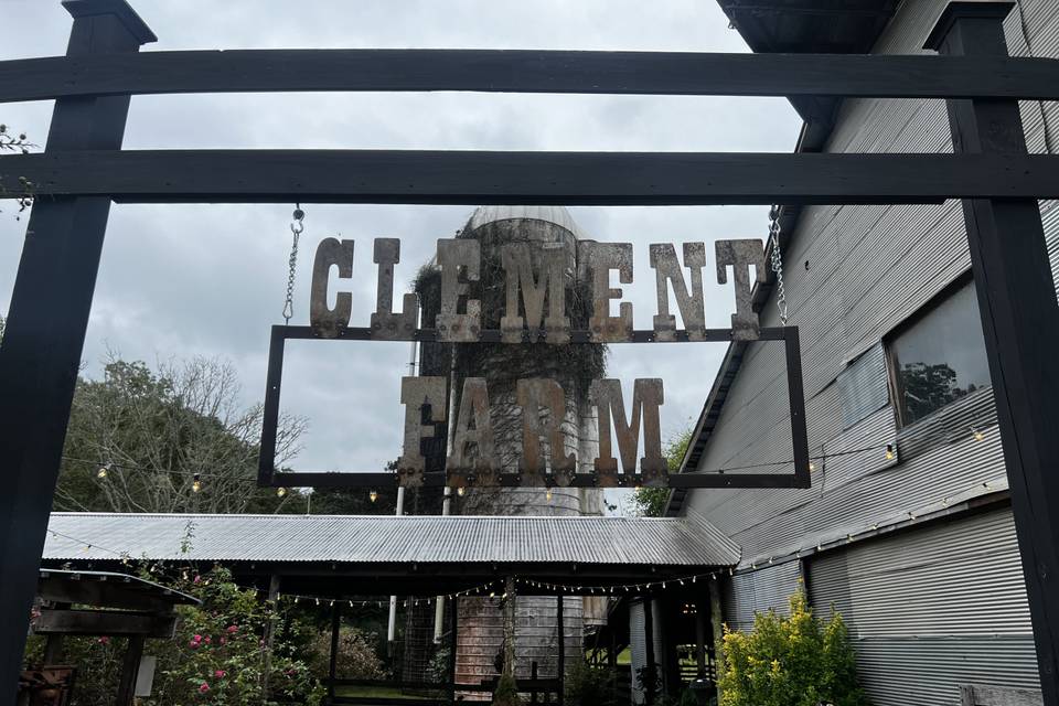 Clement Farm Entry Sign