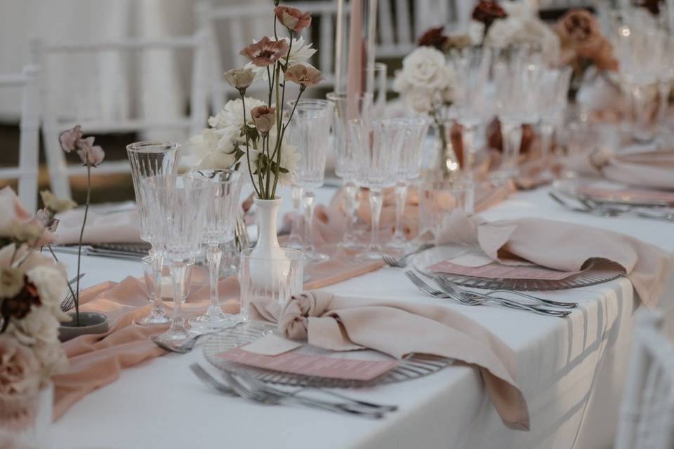 The table