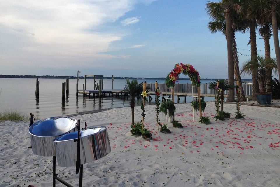 Beach wedding venue