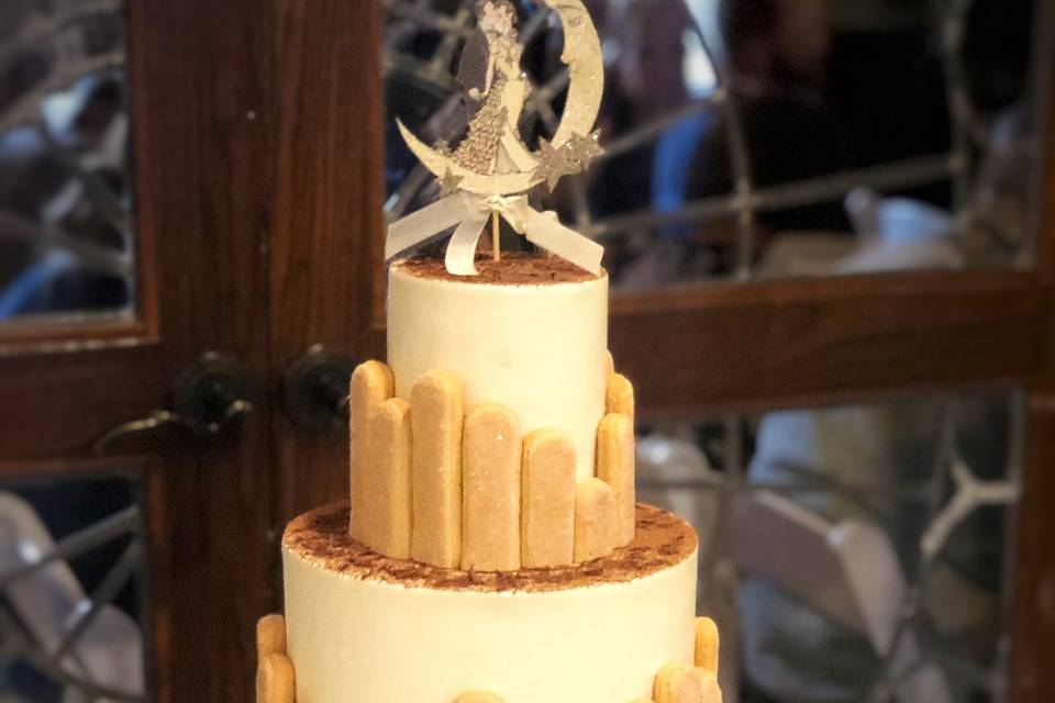 Tiramisu wedding cake