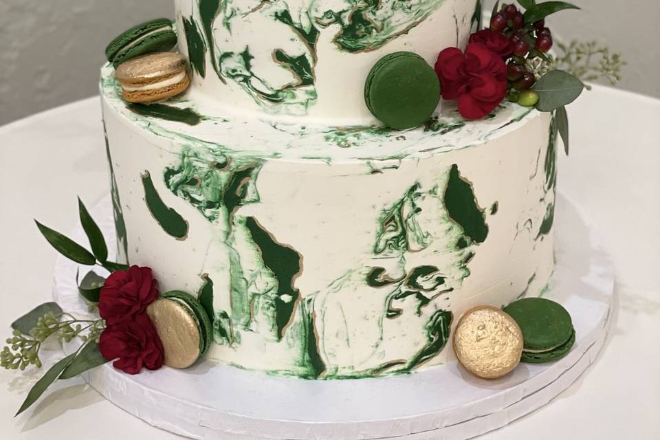 Marble buttercream