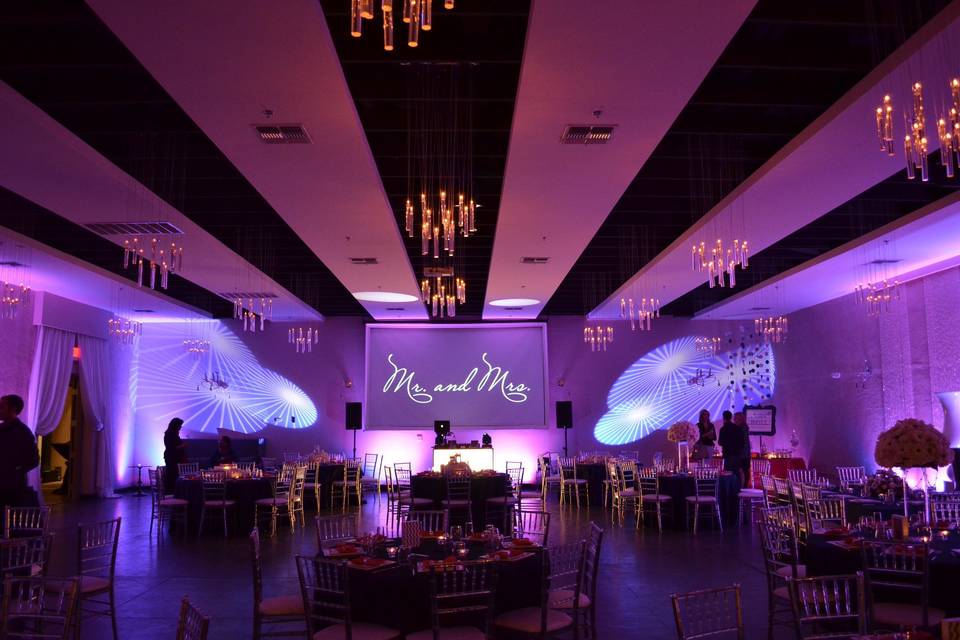 Wedding reception area