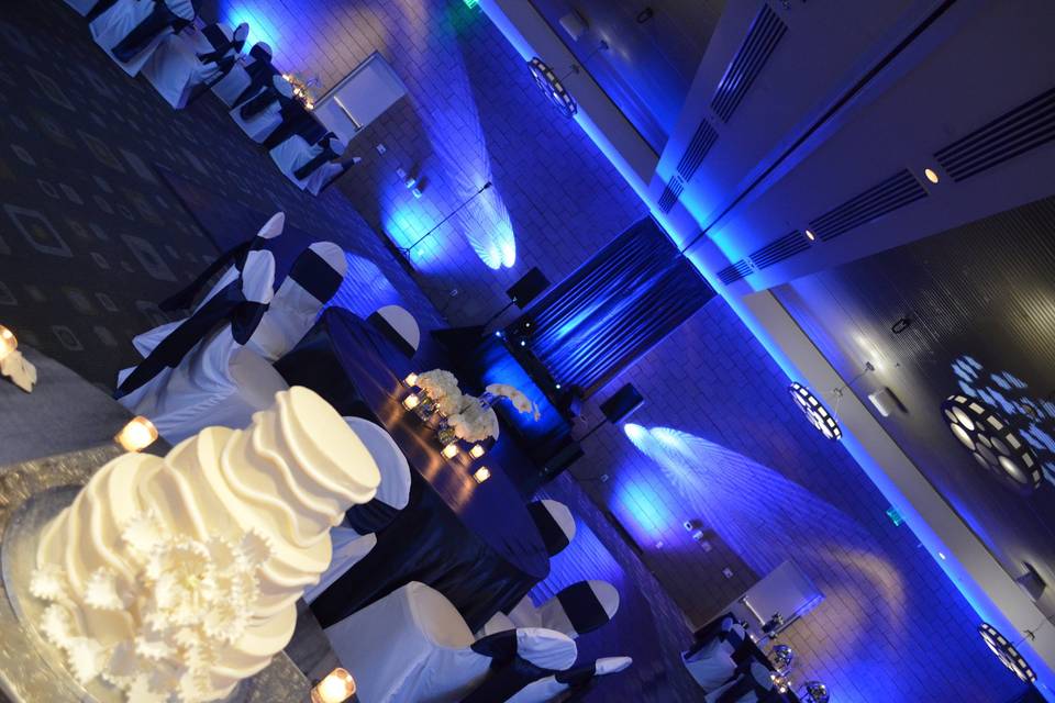 Wedding reception area