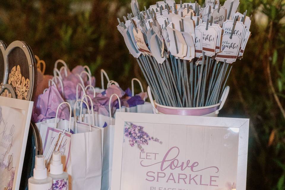 Signage and Sparklers