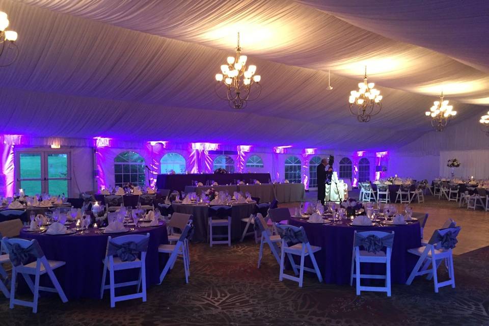 Wedding reception area