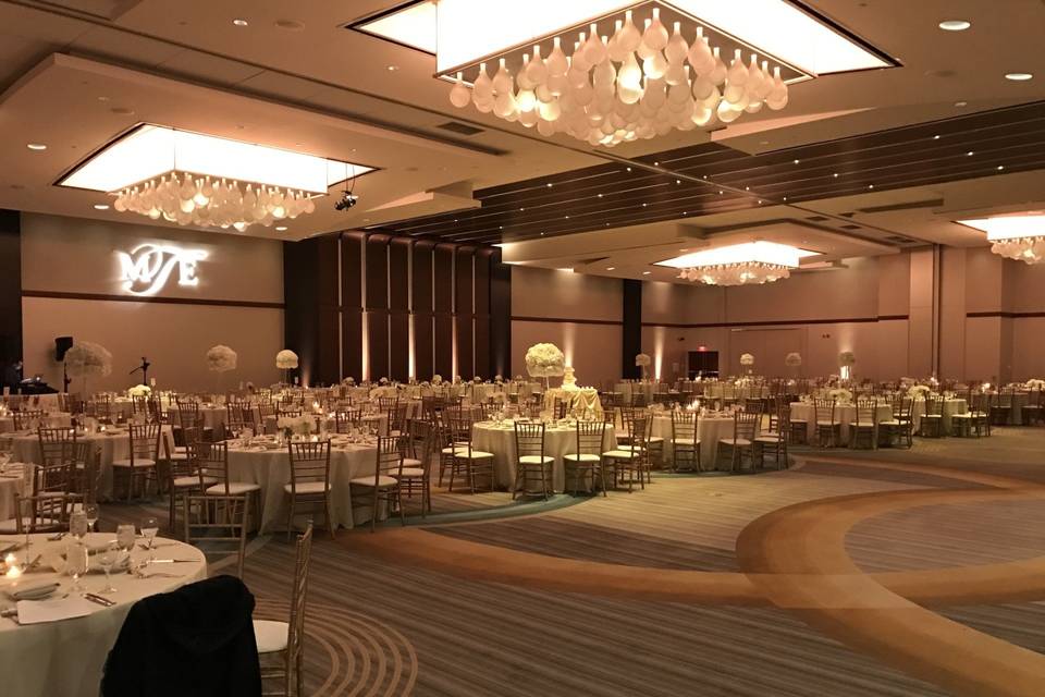 Wedding reception area