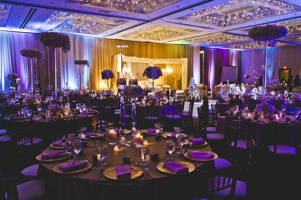 Wedding reception area