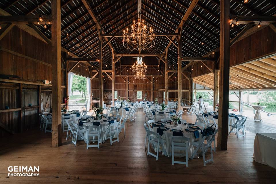 Wedding reception area