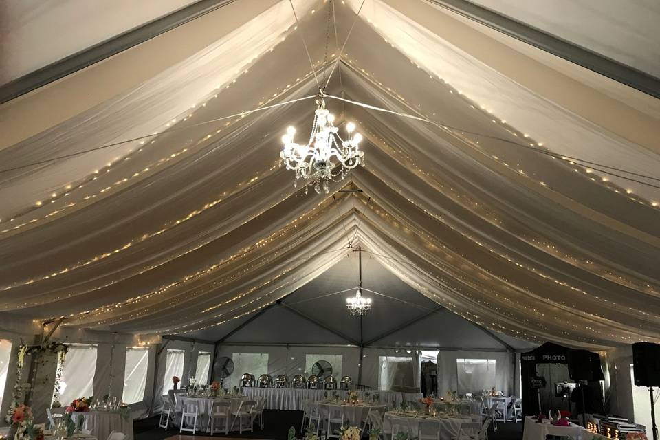 Wedding reception area