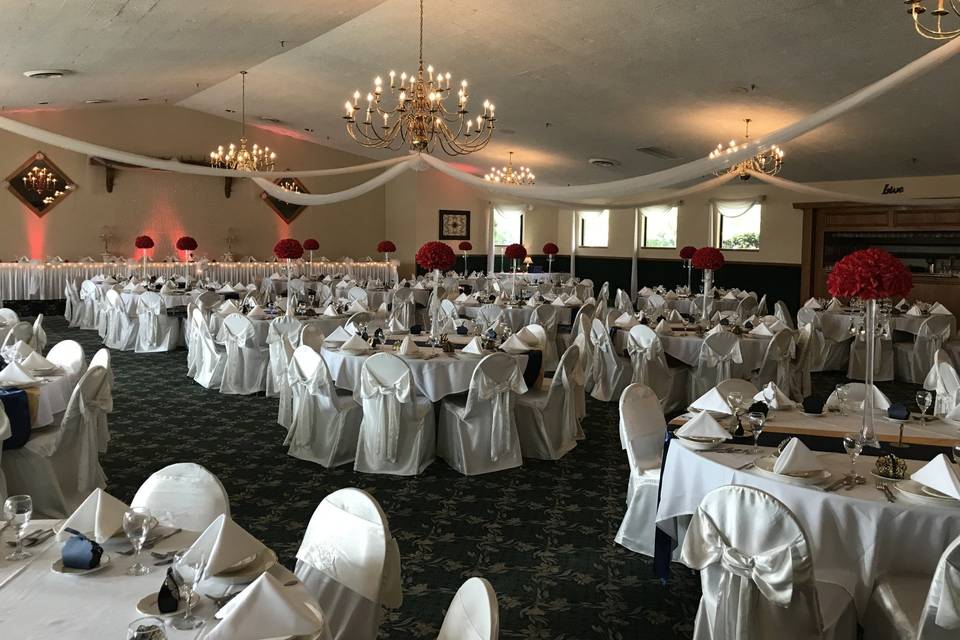 Wedding reception area