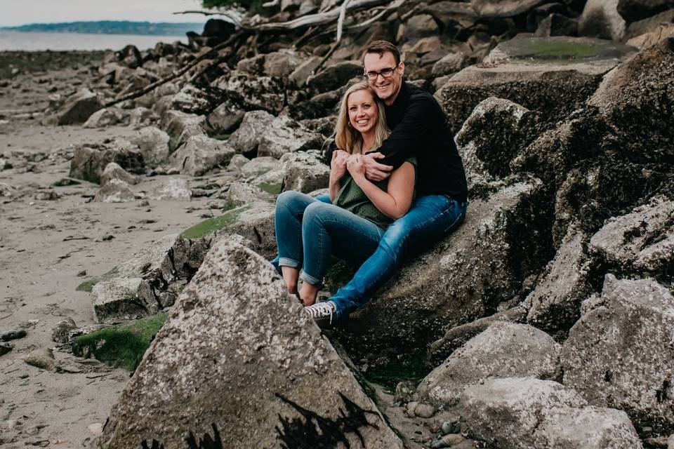 Golden Gardens Park engagement