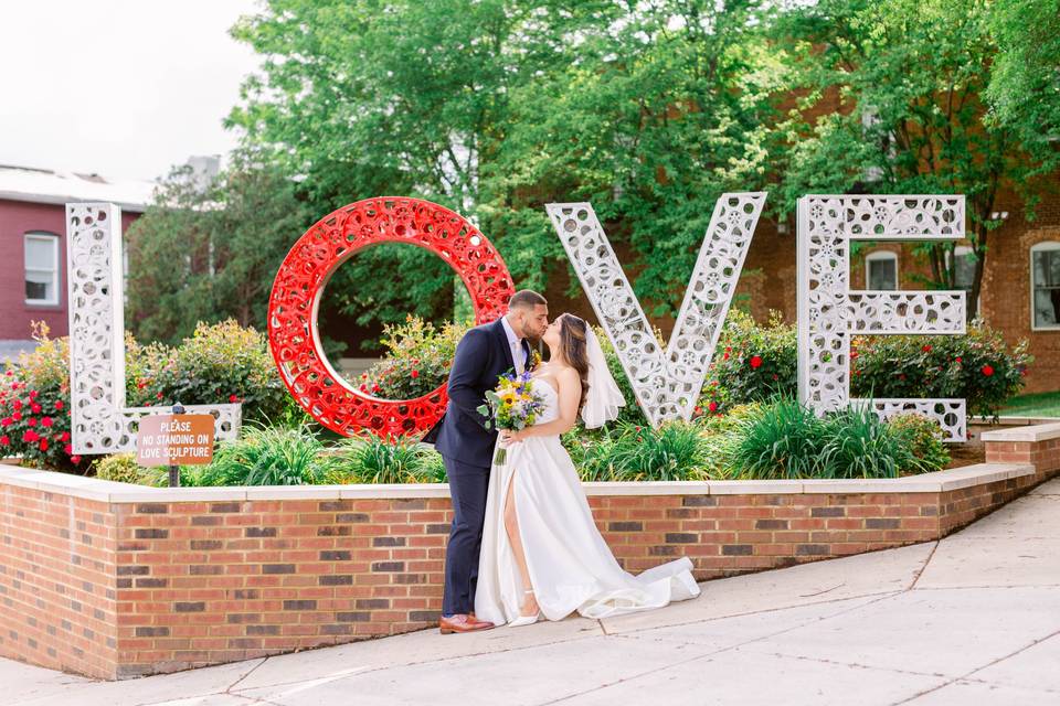 Culpeper LOVE Sign Wedding