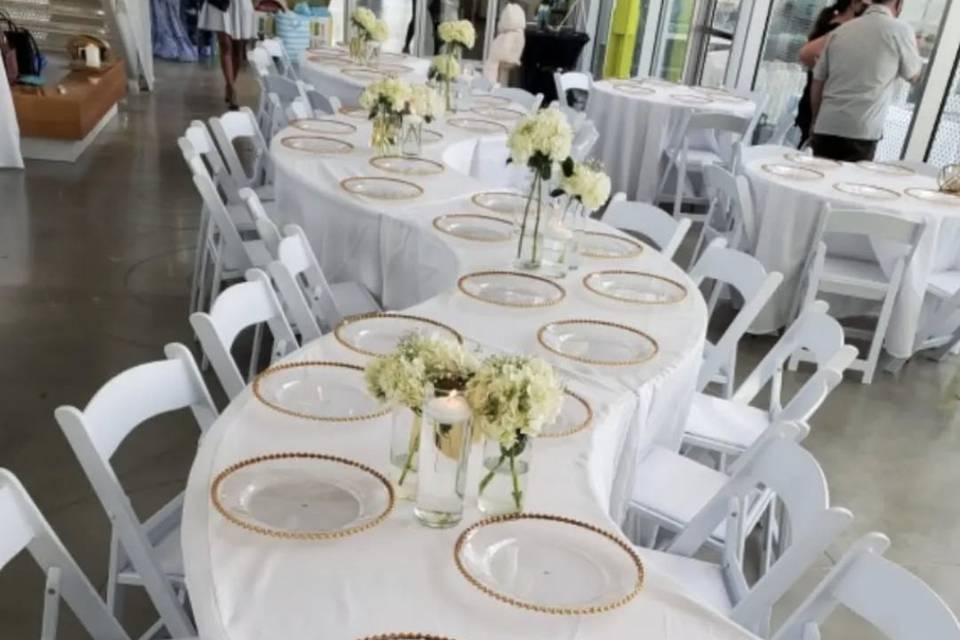 Beautiful white chairs!