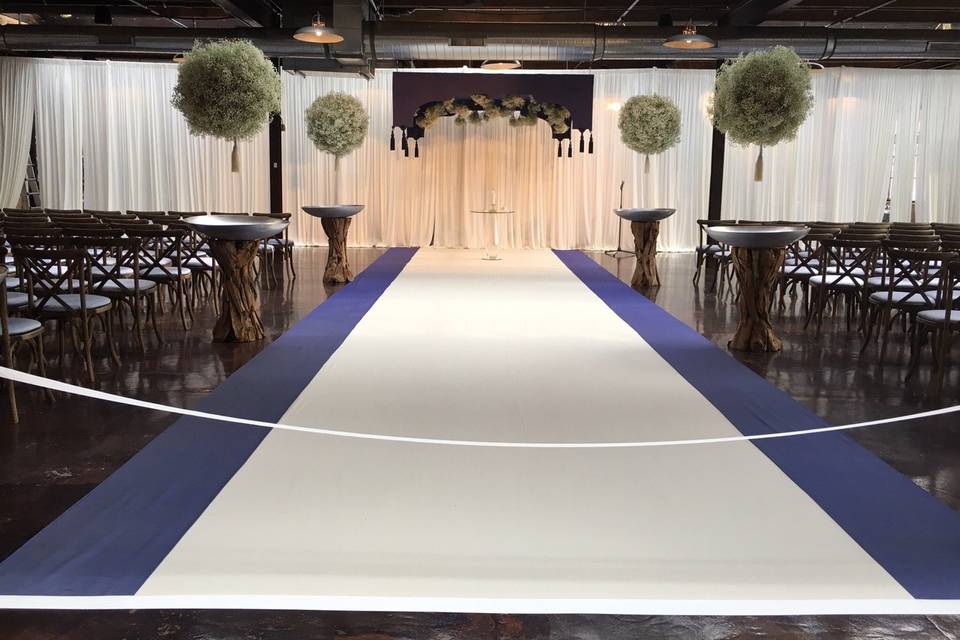 Wedding ceremony area