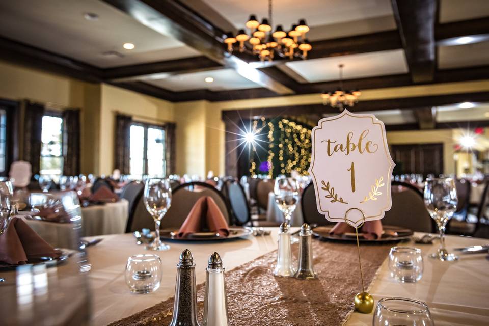 Banquet Room table