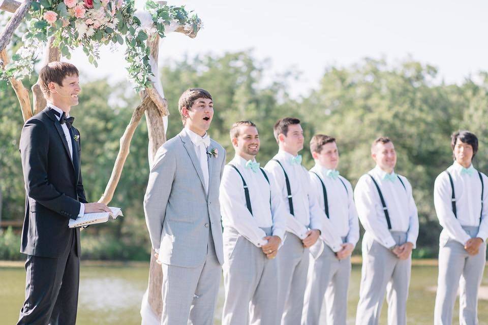 Groom and groomsmen