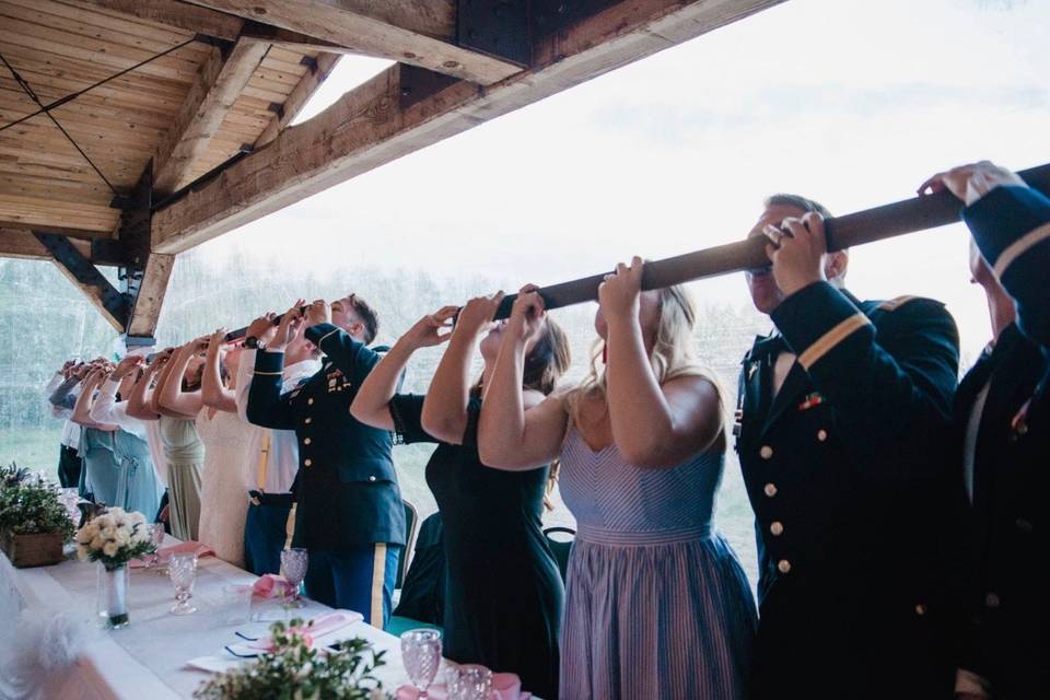 Tradiational colorado shot-ski