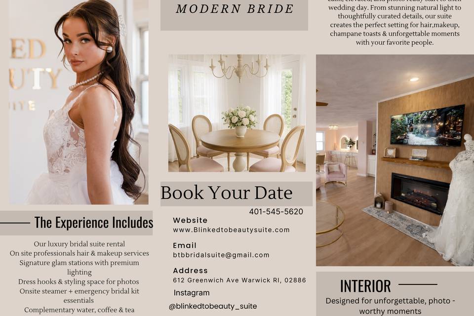 Blinked to beauty bridal suite