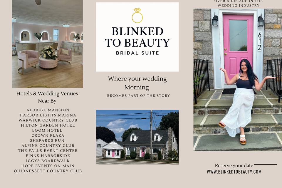 Blinked to beauty bridal suite