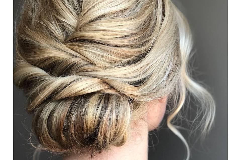 Simple textured updo