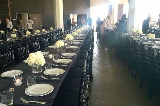 Wedding reception area
