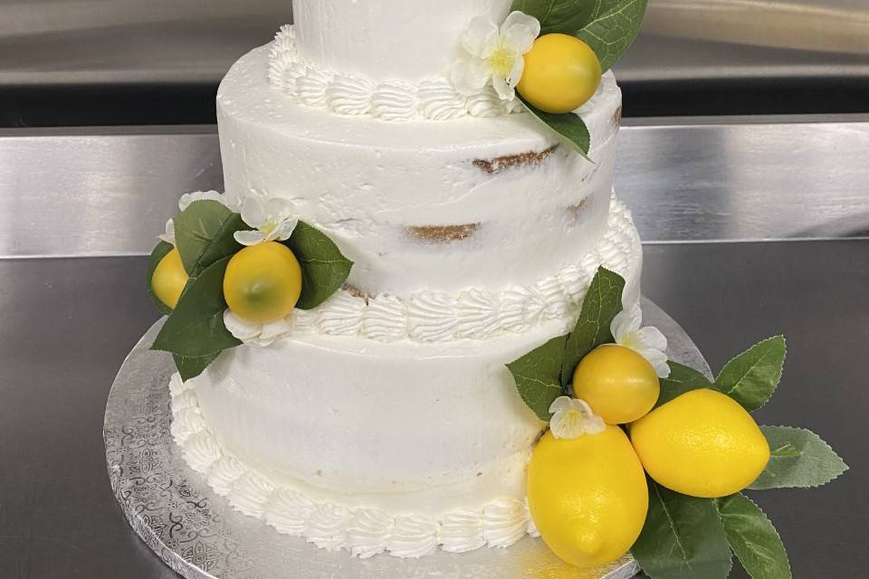 LEMON WEDDING CAKE