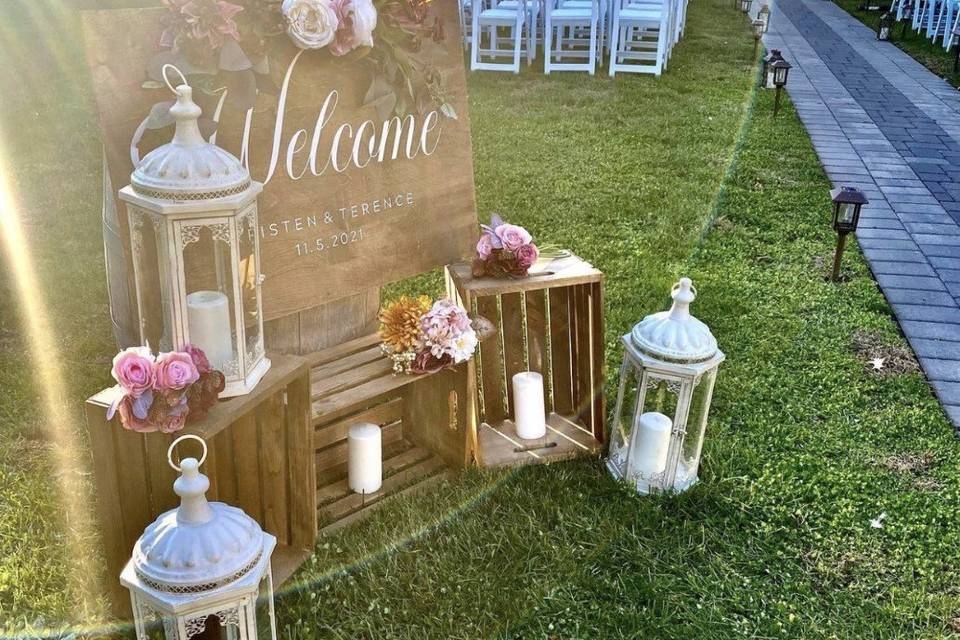 WELCOME OUTDOOR CEREMONY