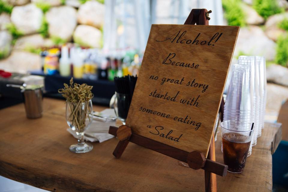 Table signage