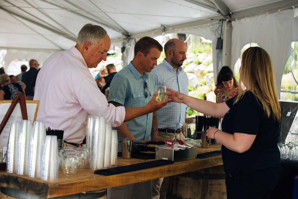 Guests having drinks