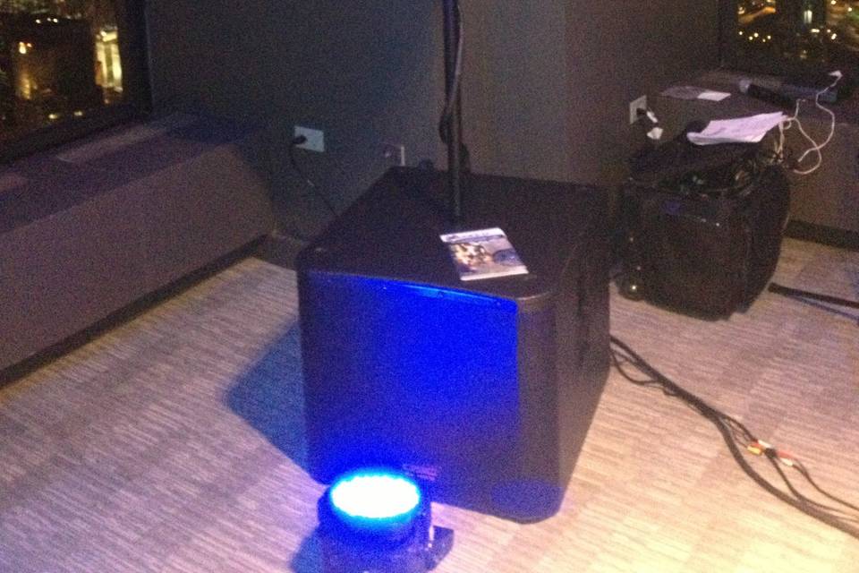 Add a subwoofer to your wedding reception and highly recommended in larger venues!