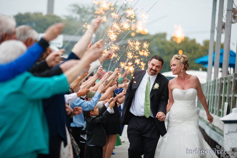 The couple and their guests