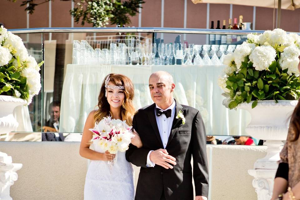 The bride with his father