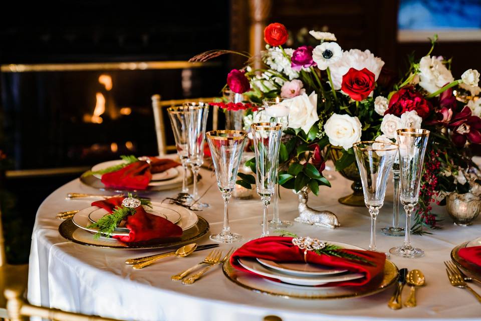 Christmas table setting