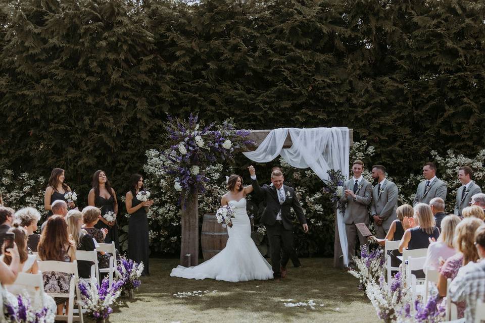 Ceremony on the lawn