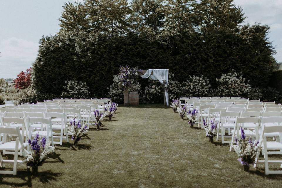 Ceremony on the lawn